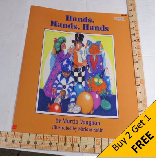 Hands, Hands, Hands BIG BOOK (almost 2 feet tall) by Marcia Vaughan Classroom - Picture 1 of 12
